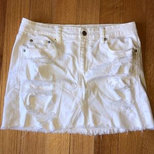 White American Eagle Mini Skirt